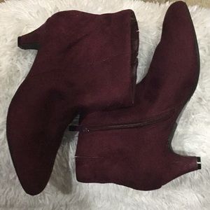 Torrid Burgundy Suede Boots
